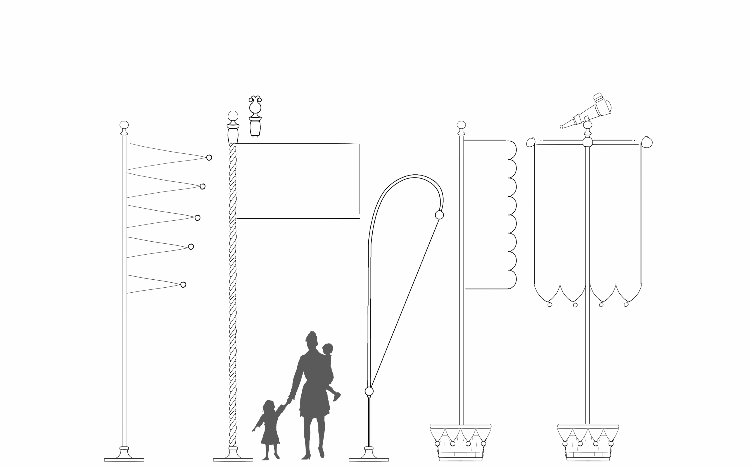 Efteling Vlaggen variant Jokievlaggen